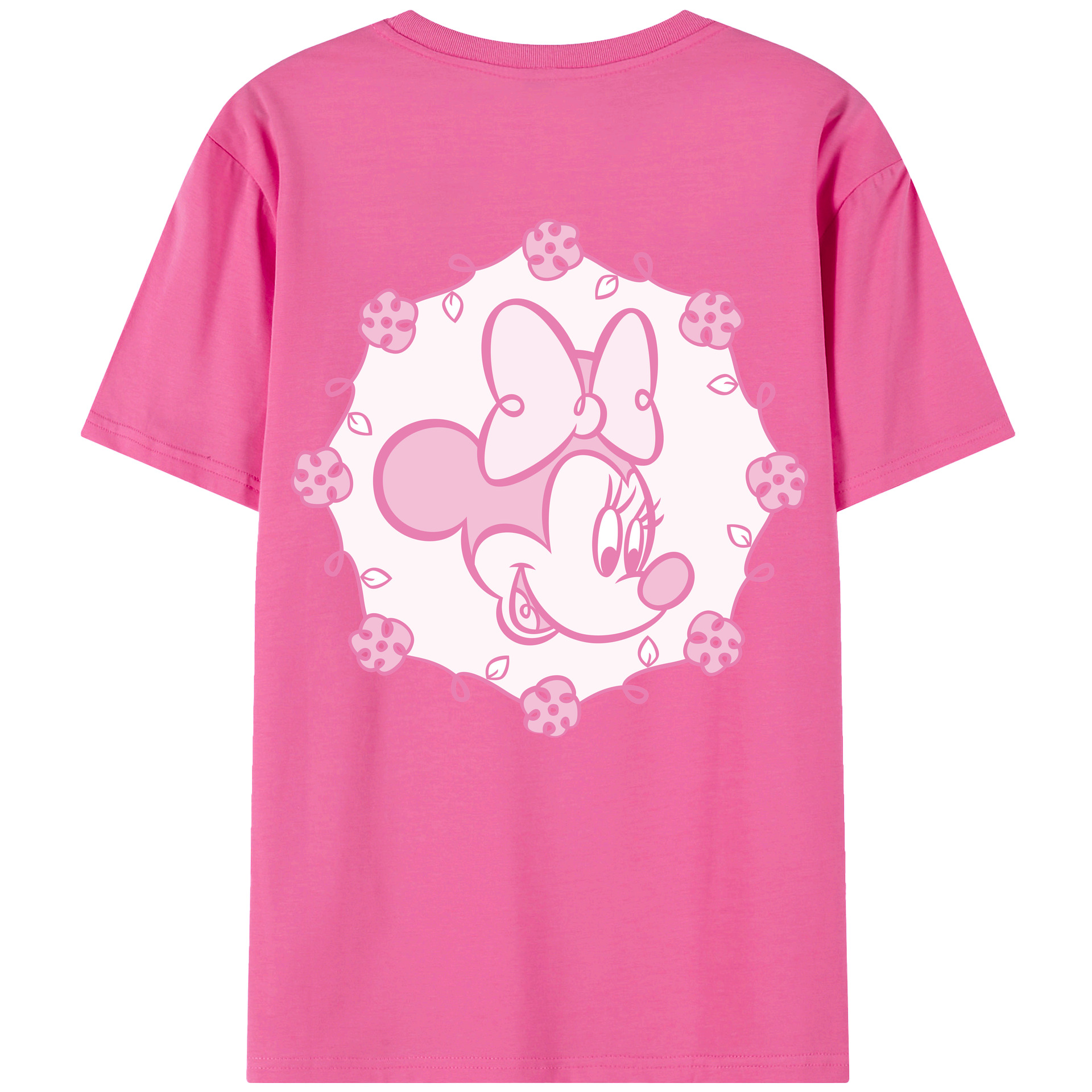 （画像用） ミッキーマウス Mickey Mouse レディース半袖Tシャツ(バックプリント)